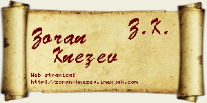 Zoran Knežev vizit kartica